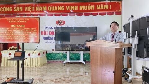 ĐẢNG ỦY XÃ MĂNG RI TỔ CHỨC SƠ KẾT THỰC HIỆN KẾT LUẬN SỐ 01-KL/TW NGÀY 18/5/2021 CỦA BỘ CHÍNH TRỊ VỀ TIẾP TỰC THỰC HIỆN CHỈ THỊ SỐ 05-CT/TW NGÀY 15/5/2016