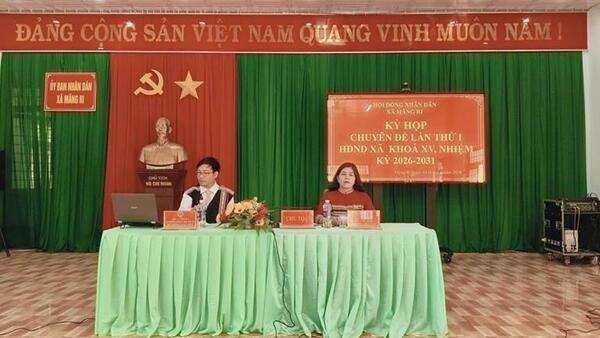 XÃ MĂNG RI TỔ CHỨC KỲ HỌP CHUYÊN ĐỀ (LẦN THỨ NHẤT) HĐND XÃ KHÓA XV, NHIỆM KỲ 2026–2031